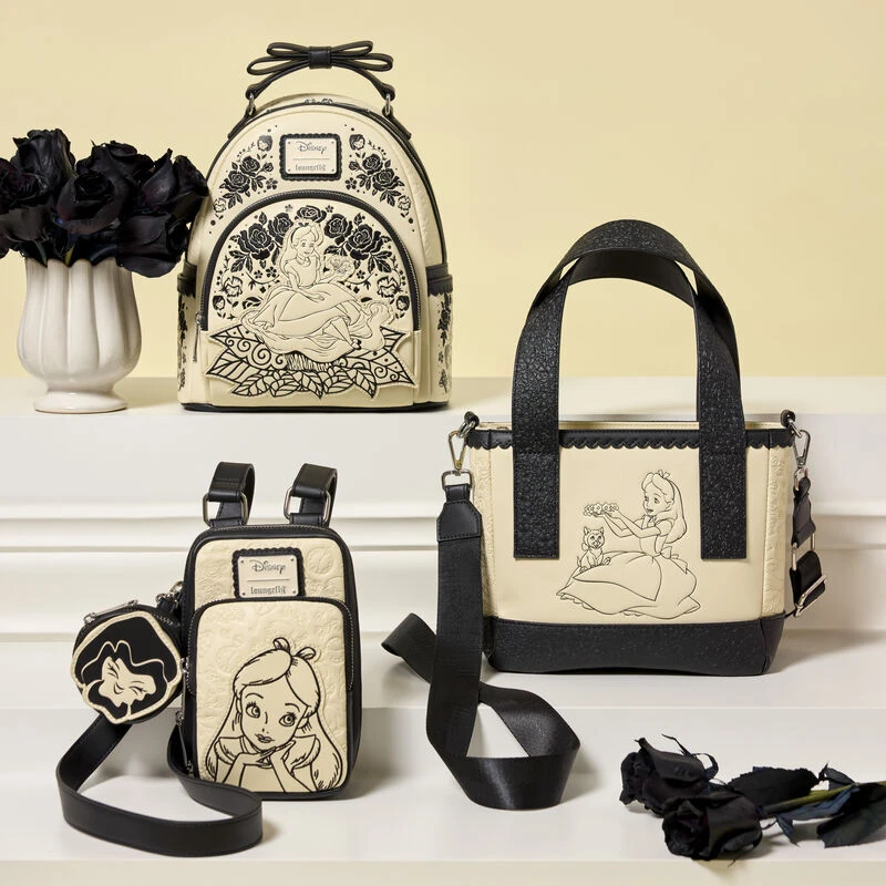 Loungefly Disney Alice in Wonderland crossbody bag with coin