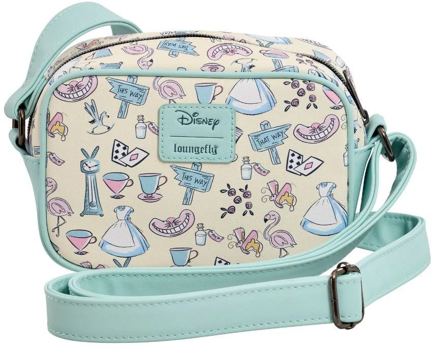 Lf Lounfefly Loungefly Disney Alice In Wonderland Floral Scene Aiw Pastel Aop shoulder bag