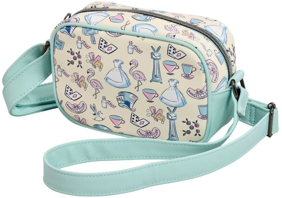 Lf Lounfefly Loungefly Disney Alice In Wonderland Floral Scene Aiw Pastel Aop shoulder bag