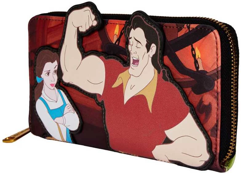 Loungefly Disney Beauty and the Beast Villains Gaston Scene wallet