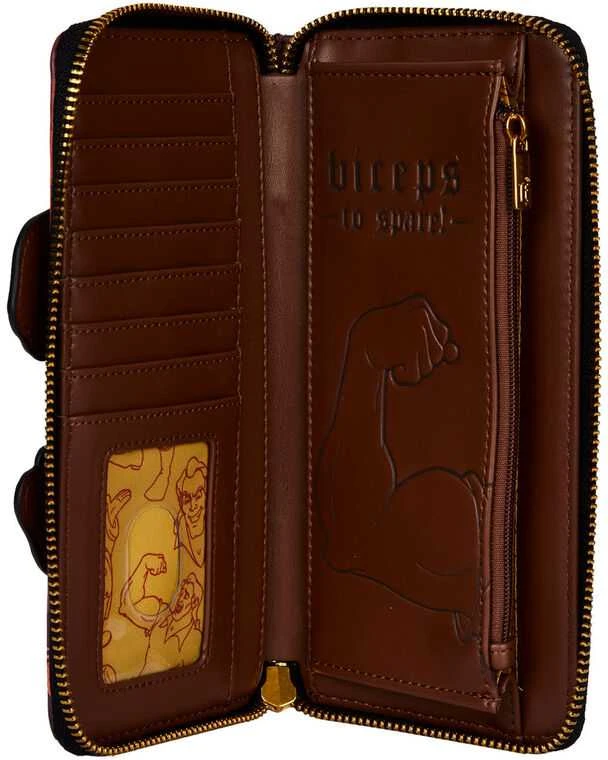 Loungefly Disney Beauty and the Beast Villains Gaston Scene wallet