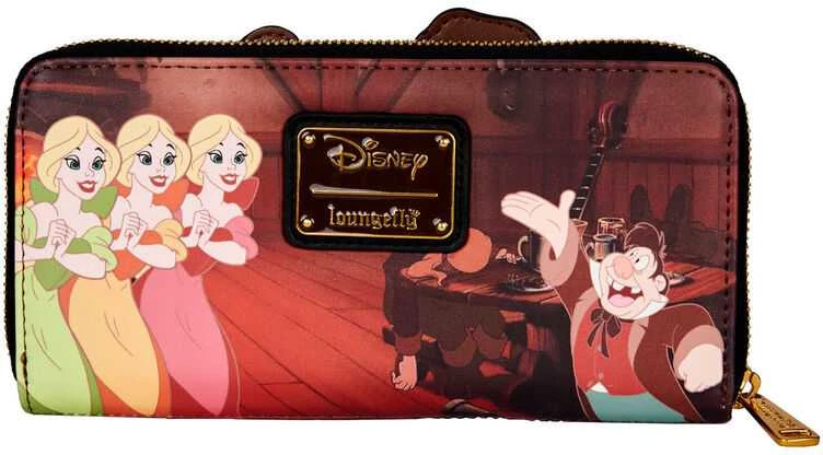 Loungefly Disney Beauty and the Beast Villains Gaston Scene wallet