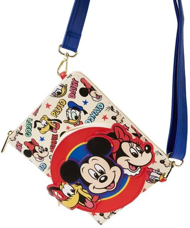 Loungefly Disney Classic Mickey and Friends crossbody journal