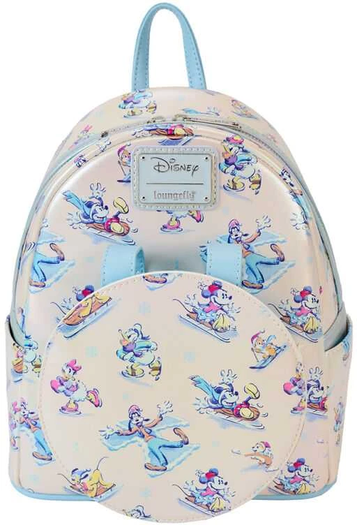 Loungefly Disney Mickey and Friends Winter Wonderland backpack + headband set 26cm