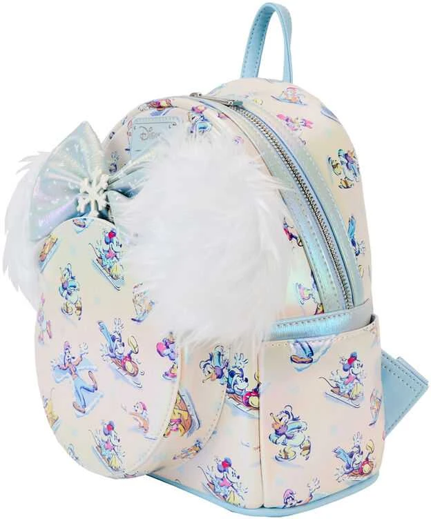 Loungefly Disney Mickey and Friends Winter Wonderland backpack + headband set 26cm