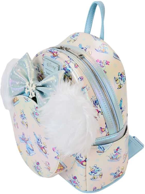 Loungefly Disney Mickey and Friends Winter Wonderland backpack + headband set 26cm