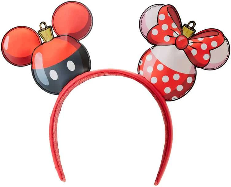 Loungefly Disney Mickey & Minnie Christmas ear headband