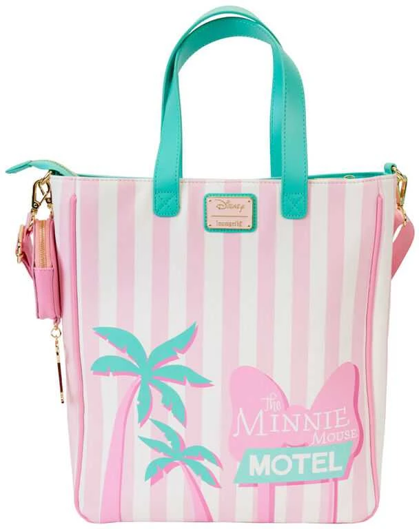 Loungefly Disney Minnie Vacation Style tote bag + coin purse