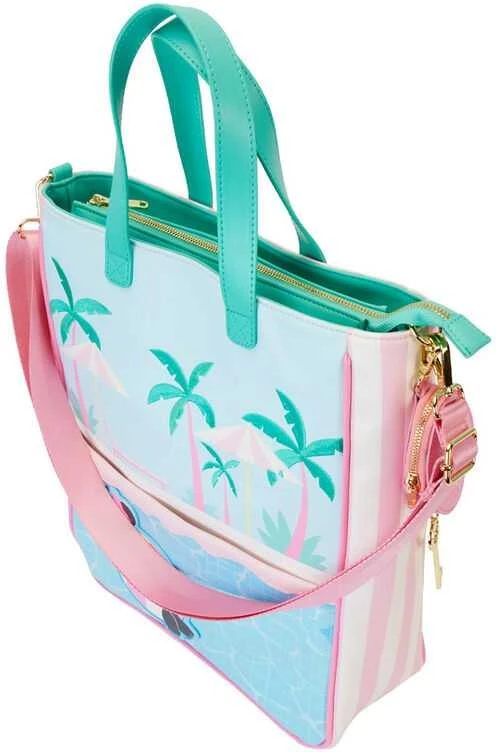 Loungefly Disney Minnie Vacation Style tote bag + coin purse