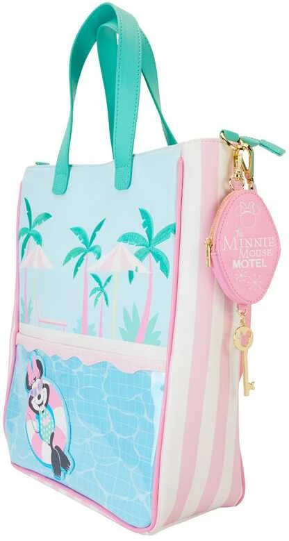 Loungefly Disney Minnie Vacation Style tote bag + coin purse