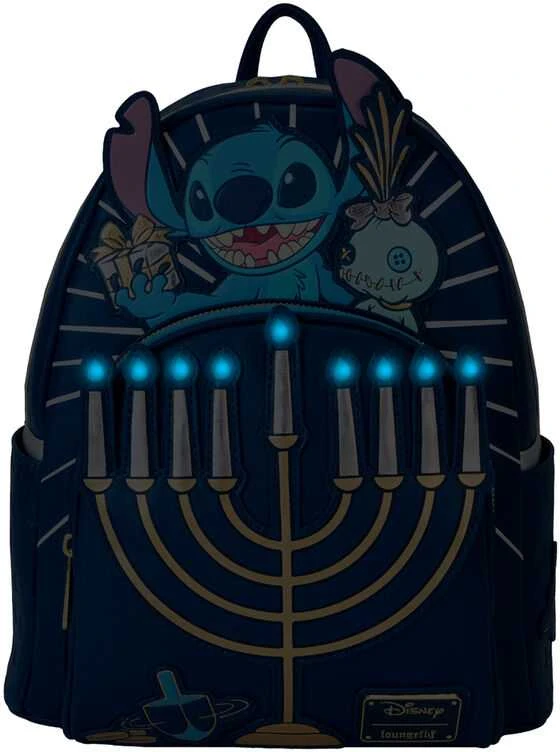 Vaikiška kuprinė Loungefly Disney „Stitch Happy Hanukkah“