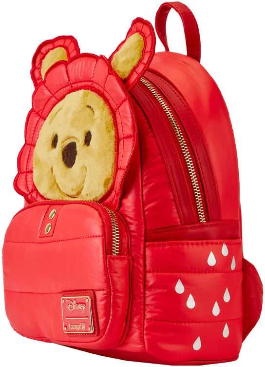 Loungefly Disney Winnie the Pooh Rainy Day Puffer Jacket backpack 26cm