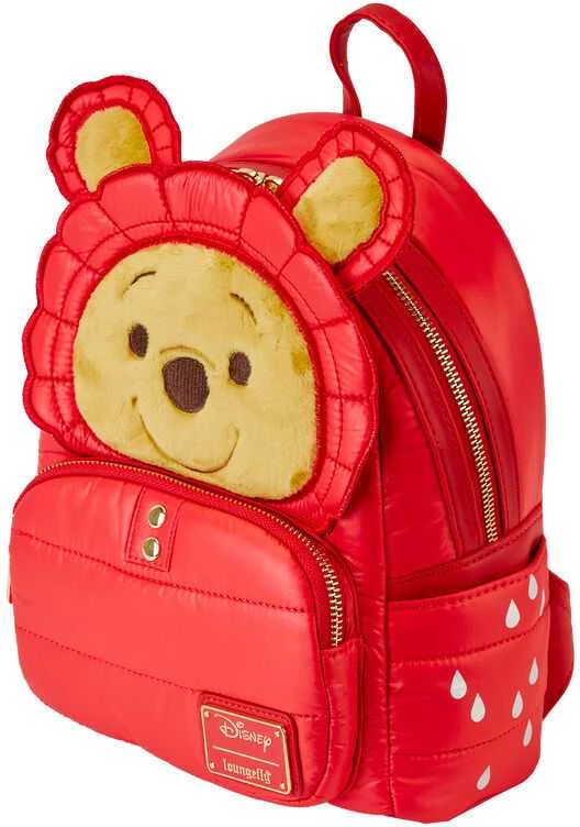 Loungefly Disney Winnie the Pooh Rainy Day Puffer Jacket backpack 26cm