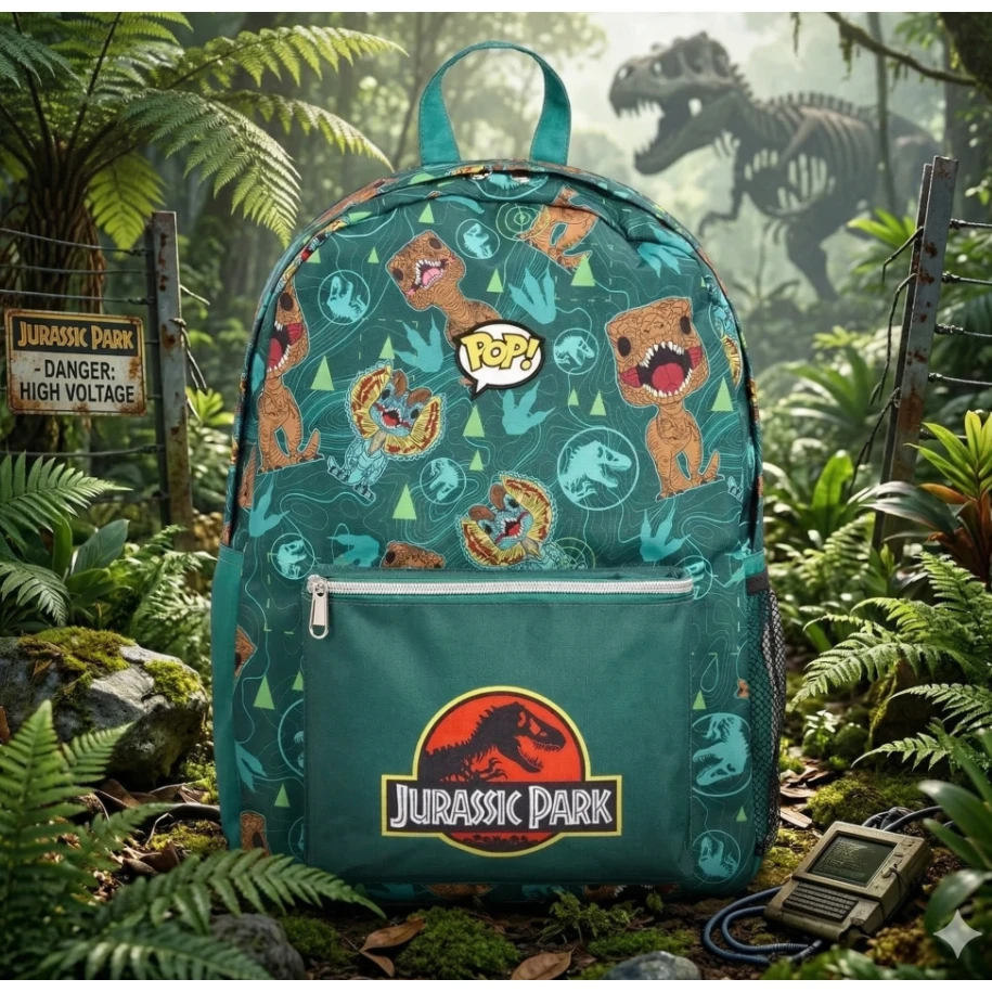 Loungefly Jurassic Park nylon backpack 45cm