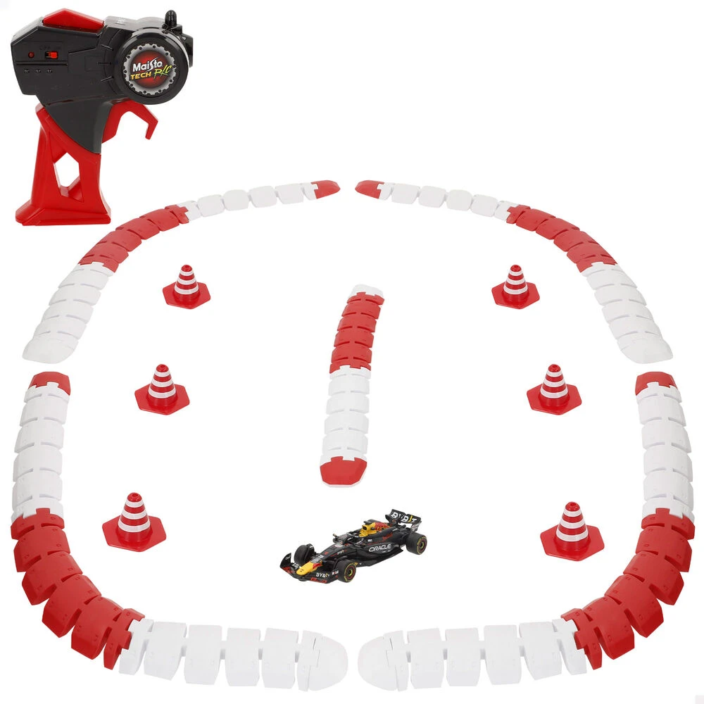 MAISTO TECH pulteliu valdomas automodelis su trasa 1:41 F1 Raudona Bull Racing RB20, 82672
