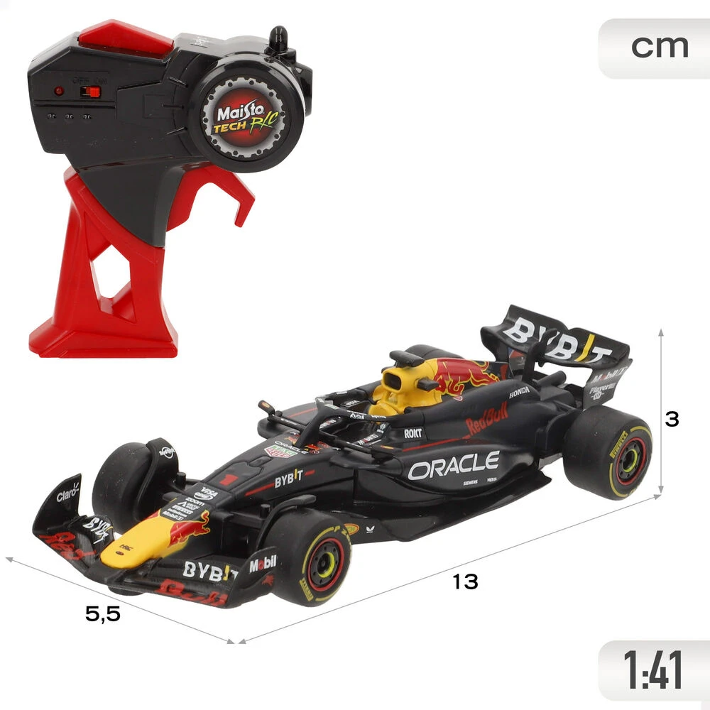 MAISTO TECH pulteliu valdomas automodelis su trasa 1:41 F1 Raudona Bull Racing RB20, 82672