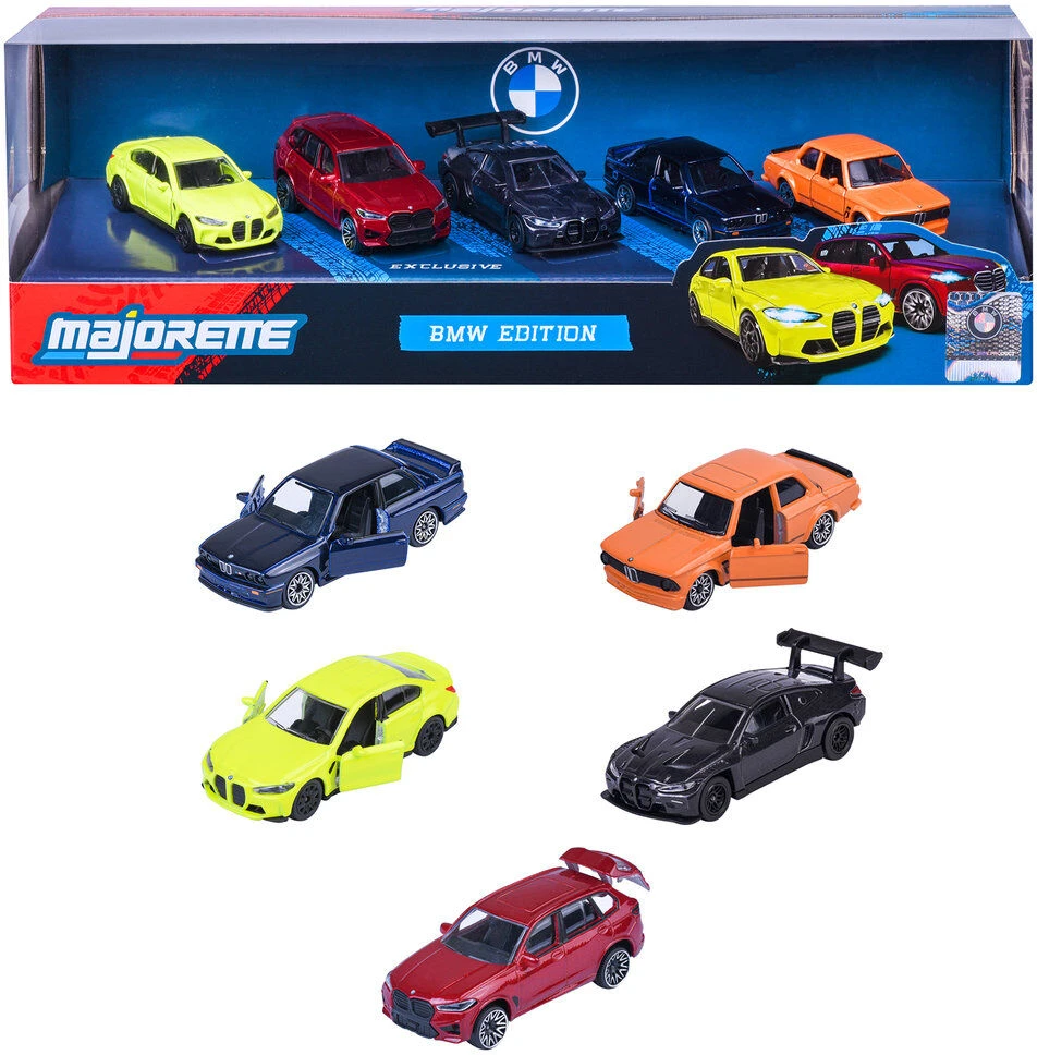 Žaisliniai BMW automobiliai Majorette 5 vnt