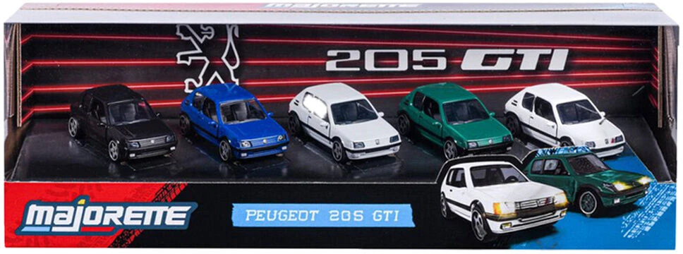 Majorette Peugeot 205 GTI set 5 cars