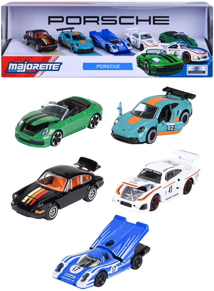 Majorette - Porsche 5 dalių dovanų rinkinys (8502105002)
