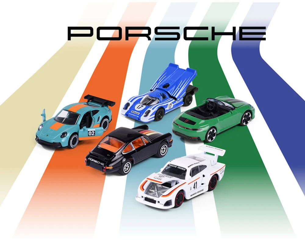 Majorette - Porsche 5 dalių dovanų rinkinys (8502105002)