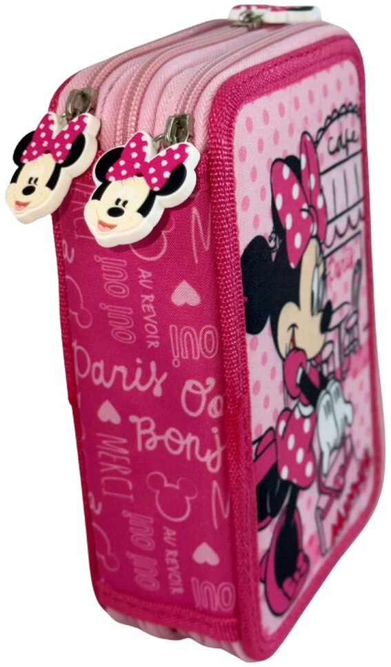 Manenti Disney Minnie Paris triple pencil case