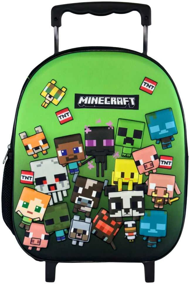 Kelioninis Manenti Minecraft Characters 3D trolley 32cm