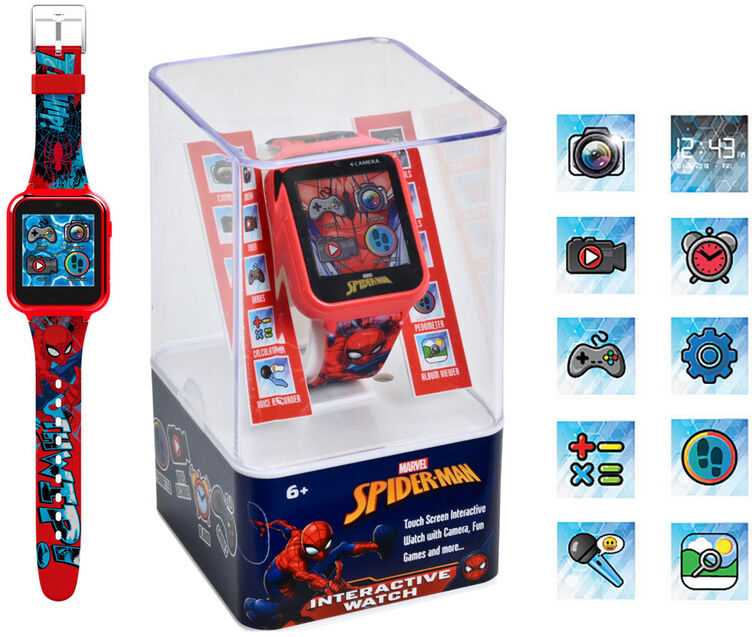 Interaktyvus išmanusis laikrodis Spiderman SPD4588 KiDS Licensing