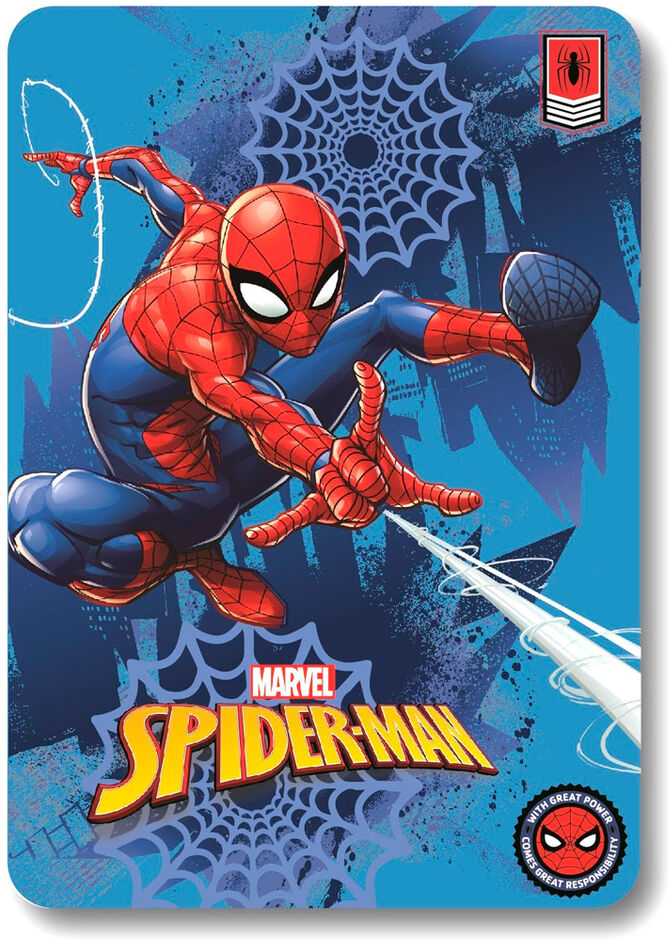 Marvel Koc polarowy 100x140 Spiderman mėlyna pled dziecięcy S24