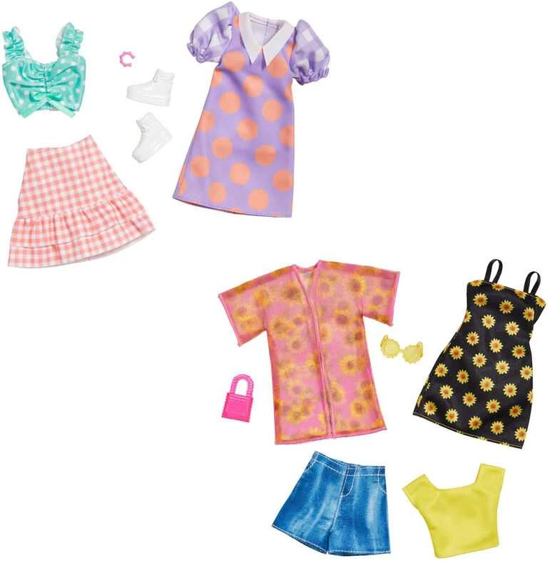 Mattel Barbės 2 rūbų komplektų rinkinys 2021