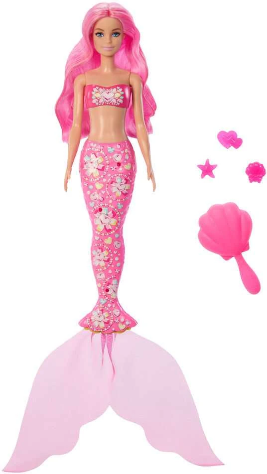 Mattel BARBIE COLOR REVEAL undinės siurprizų rinkinys, brangakmenių serija (JMW61)