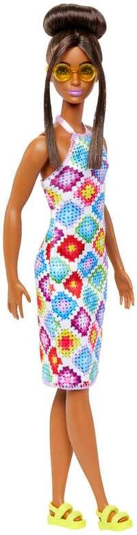 Mattel Barbė fashionistas lėlė spalvinga suknele