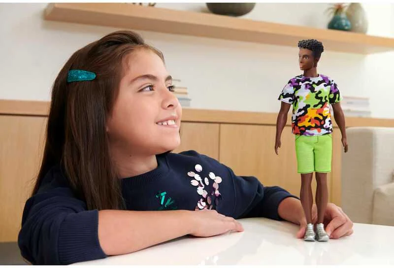 Mattel BARBIE Fashionistas lėlė Kenas, 3 asort, DWK44