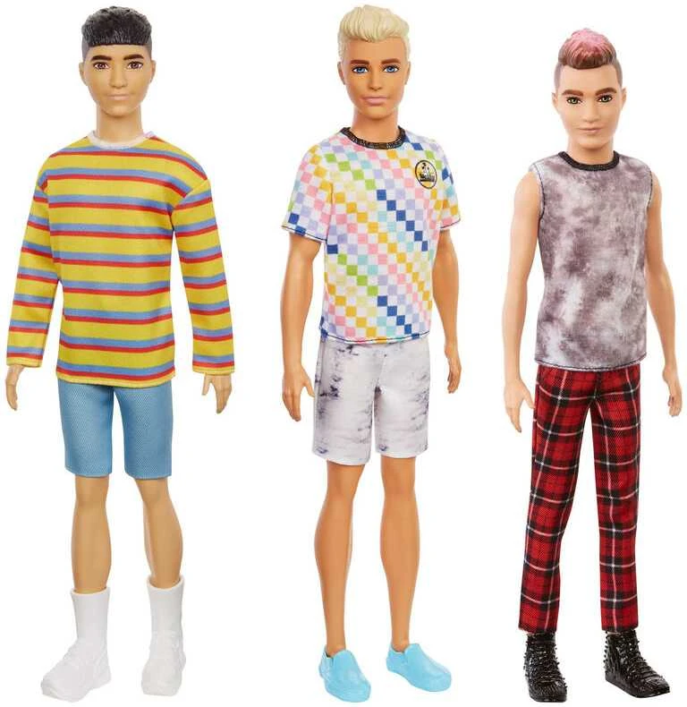Mattel BARBIE Fashionistas lėlė Kenas, 3 asort, DWK44