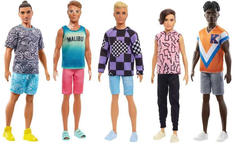Mattel BARBIE Fashionistas lėlė Kenas, 3 asort, DWK44