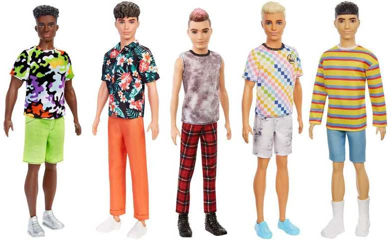 Mattel BARBIE Fashionistas lėlė Kenas, 3 asort, DWK44