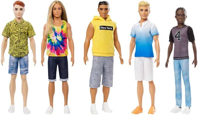 Mattel BARBIE Fashionistas lėlė Kenas, 3 asort, DWK44