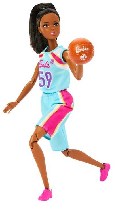 Mattel Lėlė Barbie made to move krepšininkė