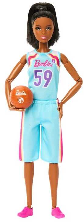 Mattel Lėlė Barbie made to move krepšininkė