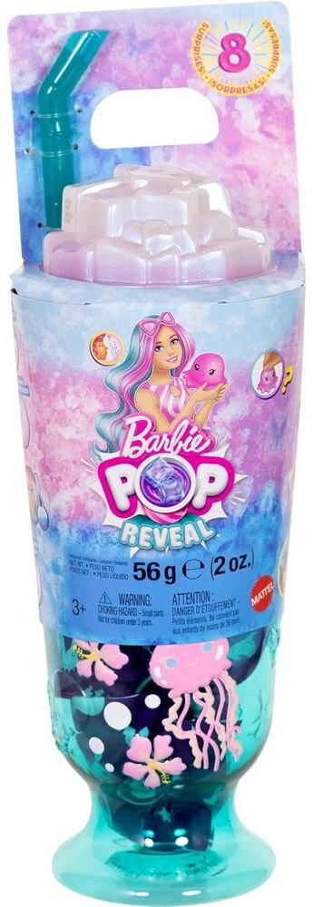 Mattel Lėlė Barbie Pop Reveal komplektas su 8 niespodziankami Podwodny Świat