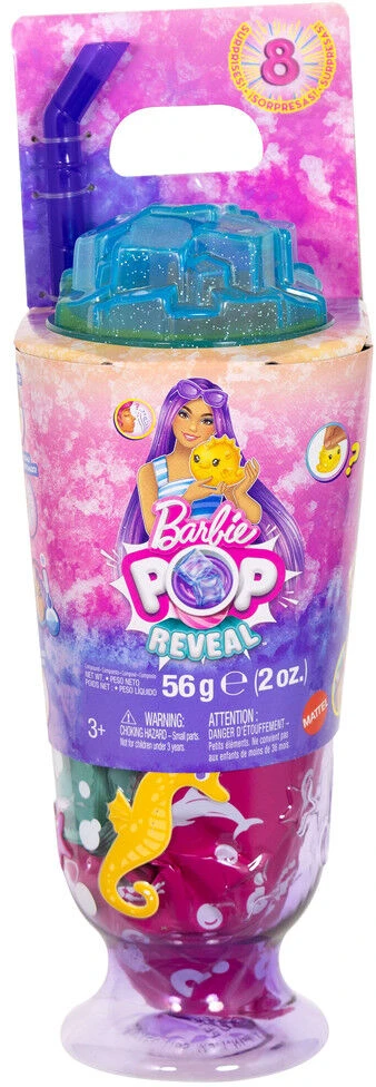 Mattel Lėlė Barbie Pop Reveal komplektas su 8 niespodziankami Podwodny Świat