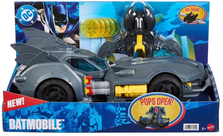 Mattel Usorteret DC Universe Bat-Link Batmobile 15 cm