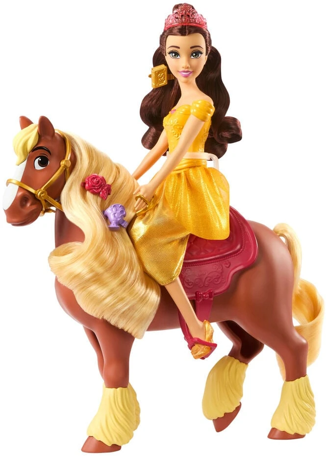 Mattel Lėlė princesė Bella su arkliu Phillippe