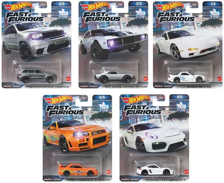 Mattel HOT WHEELS PREMIUM automodeliukas iš filmo Greiti ir įsiutę (HNW46)
