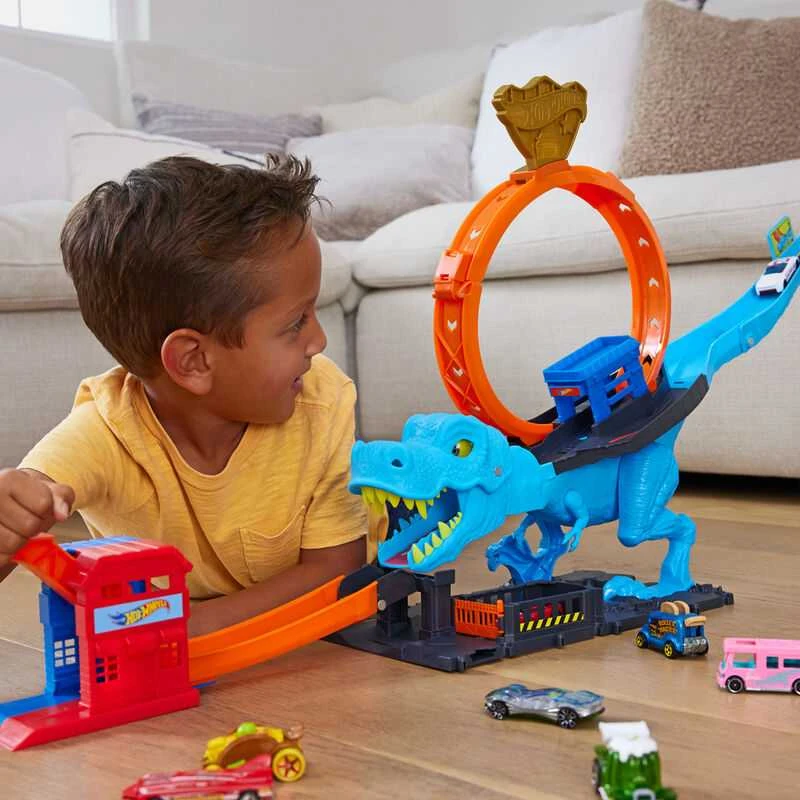 Mattel Hot Wheels rinkinys „Dinozauras su kilpa“