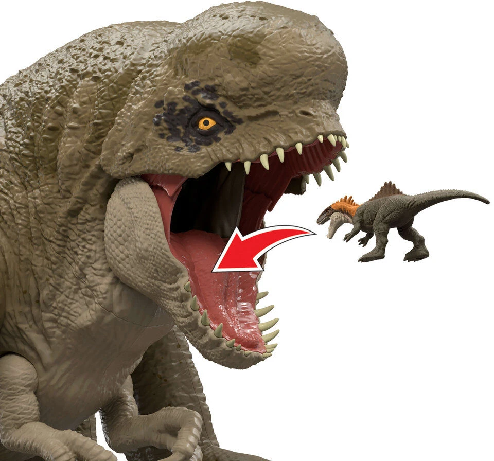 Mattel JURASSIC WORLD SUPER COLOSSAL interaktyvus dinozauras D. rex (JKG95)