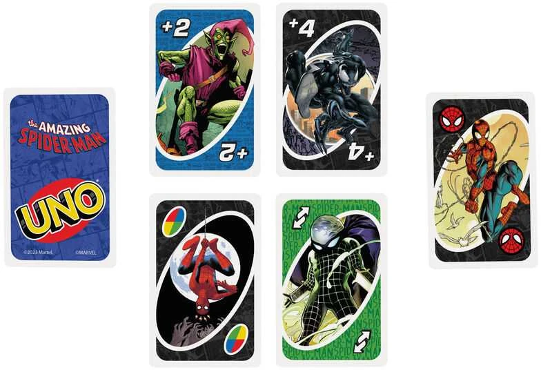 Mattel UNO kortos SPIDER–MAN (HXY08)
