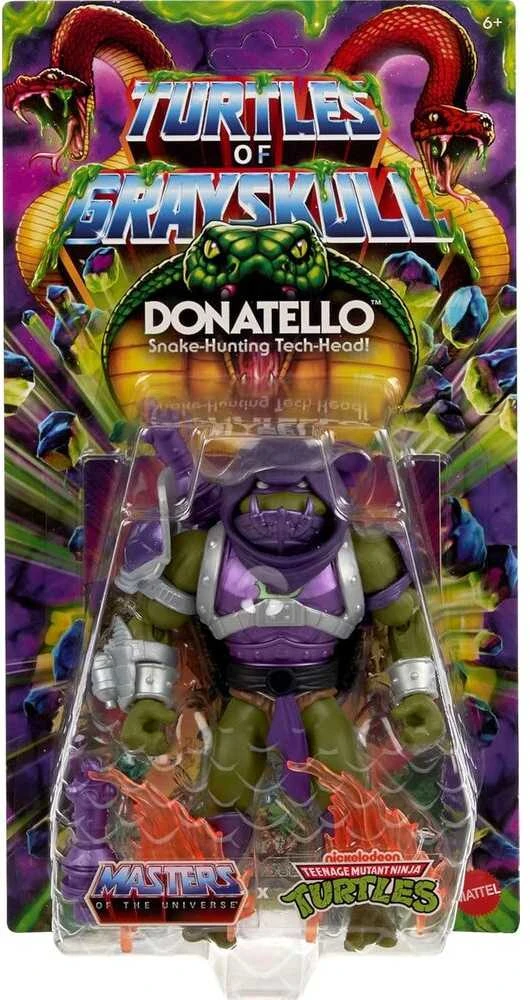 Figūrėlė Mattel Masters of the Universe Origins Turtles of greyskull Donatello, žaislinė figūrėlė