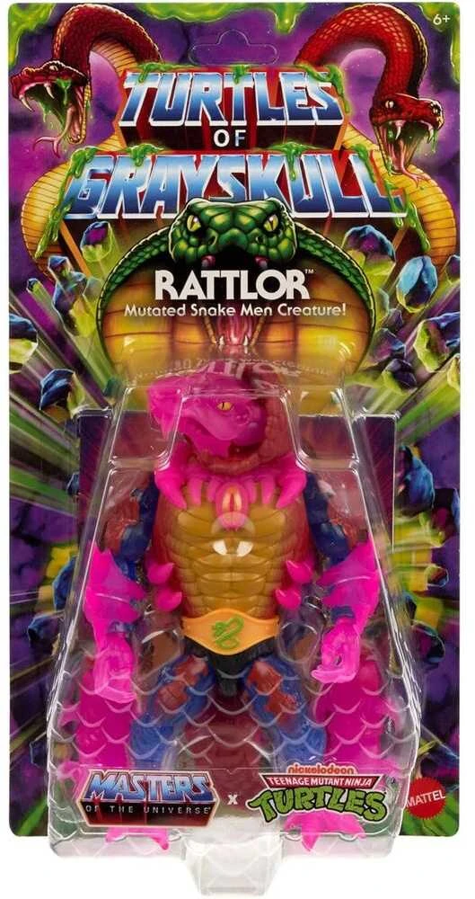Figūrėlė Mattel Masters of the Universe Origins Turtles of szkatuła Rattlor, toy figure