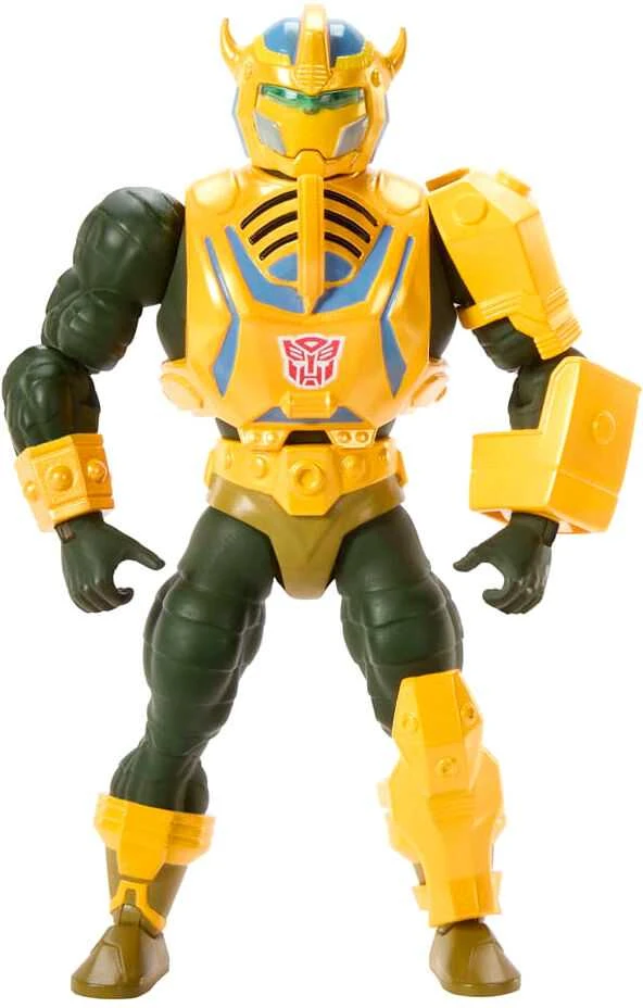 Mattel Masters of the Universe x Transformers Bumblebee Armor Man-At-Arms figure 14cm