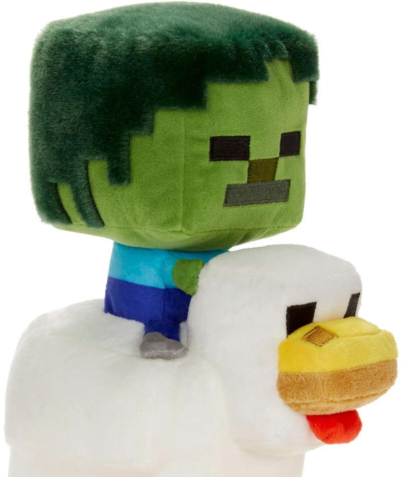 Mattel Minecraft Chicken Jockey plush toy 20cm